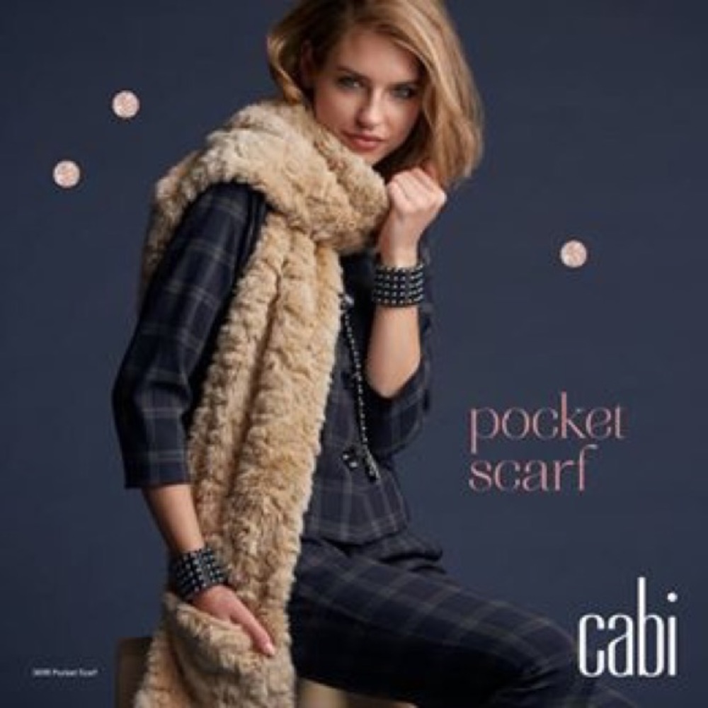 CABI Fur Pocket Scarf Brand New 3698